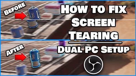 screen tearing how to fix